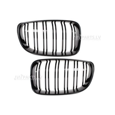 BMW E81/E82/E87/E88 LCI dubultās priekšējās restes no priekšas skata