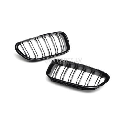 BMW F06 F12 F13 melnas M Style priekšējās restes no priekšas