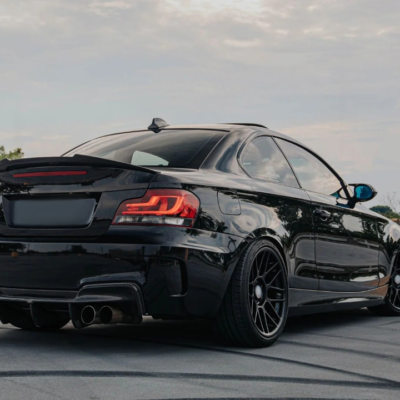 BMW E82 M4 Style aizmugurējais spoileris, melns, glancēts, tuning detaļa uz auto