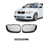 Melnas BMW E81 E82 E87 E88 LCI priekšējās restes, nāsis , tuning detaļas uz auto