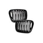 BMW E46 SedanTouring Pre-LCI M Style priekšējās restes melnas glancētas nāsis