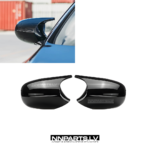 BMW E81 / E82 / E87 / E88 / E90 / E91 / E92 / E93 LCI M Style spoguļu uzlikas, melnas, glancētas tuning detaļas