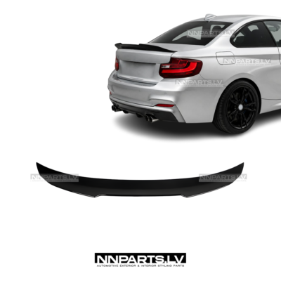 BMW F22 / F23 / F87 PSM Style bagāžnieka spoileris melns, glancēts, tuning detaļas uz auto