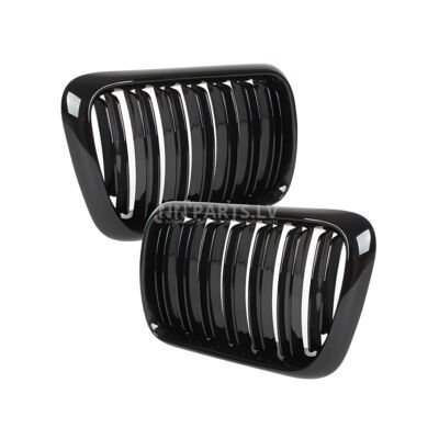 BMW E36 LCI M Style priekšējās restes, nāsis, melnas, glancētas pa vidu