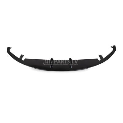 BMW F22 F23 M Sport priekšējā bampera lūpa uzlika ar splitteriem melna, glancēta no priekšas skata