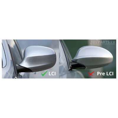 BMW E81 E82 E87 E88 E90 E91 E92 E93 LCI M Style spoguļu uzlikas