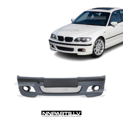 BMW E46 M Tech 2, mpack front bumper, tuning details from the front