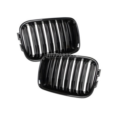 BMW E36 Pre-LCI M Style priekšējās restes, nāsis, melnas, glancētas pa vidu