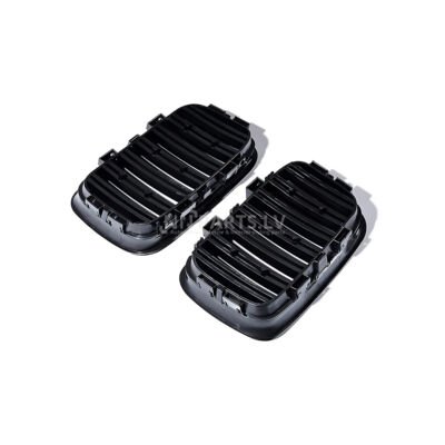 BMW E36 Pre-LCI M Style priekšējās restes, nāsis, melnas, glancētas no iekšpuses