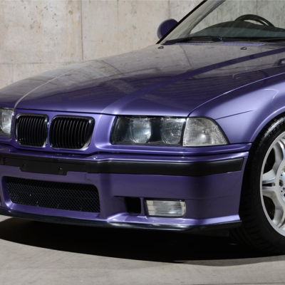 BMW E36 LCI M3 Style priekšējās restes, nāsis, melnas, glancētas tuning detaļas uz auto no kreisā sāna