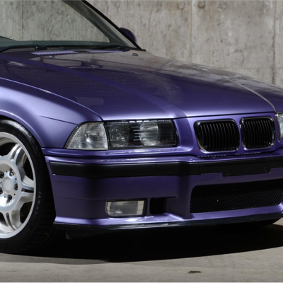 BMW E36 LCI M3 Style priekšējās restes, nāsis, melnas, glancētas tuning detaļas uz auto no labā sāna