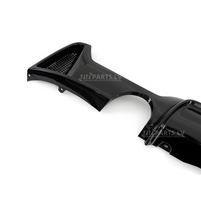 BMW 435 / 440 (F32 / F33 / F36) M Sport diffuzors, melns, glancēts