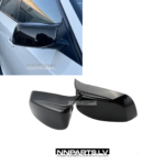 BMW E60 / E61 M Style spoguļu uzlikas, melnas, glancētas, tuning detaļas priekš bmw
