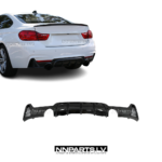 BMW 435 / 440 (F32 / F33 / F36) M Sport diffuzors, melns, glancēts, tuning detaļa uz auto