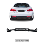 BMW F32 / F33 / F36 M Sport diffuzors, melns, glancēts, tuning dertaļa uz auto