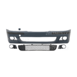 BMW E39 M Sport priekšējais bamperis ar visām detaļām no priekšas skata