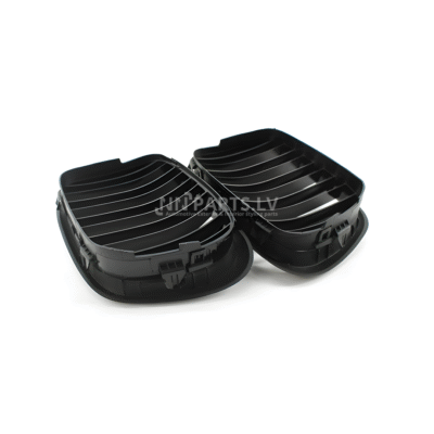 BMW E39 M Style priekšējās restes, nāsis, melnas, glancētas no iekšpuses