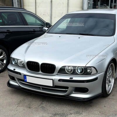 BMW E39 M Sport / M5 HM Style priekšējā bampera uzlika, lūpa, melna, glancēta tuning detaļa priekš bmw uz auto