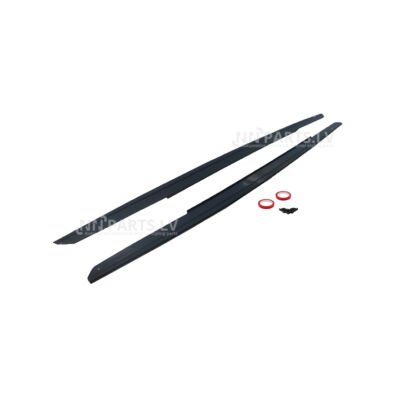 BMW F10 / F11 M Sport sliekšņu uzlikas, melnas, glancētas ar skrūvēm un līmlenti