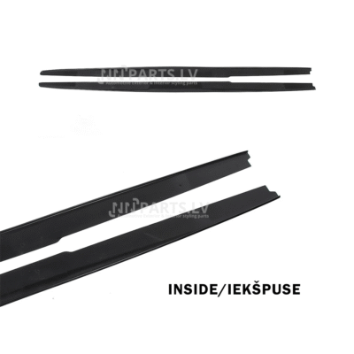 BMW E60 / E61 M Sport sliekšņu uzlikas, melnas, glancētas no iekšpuses