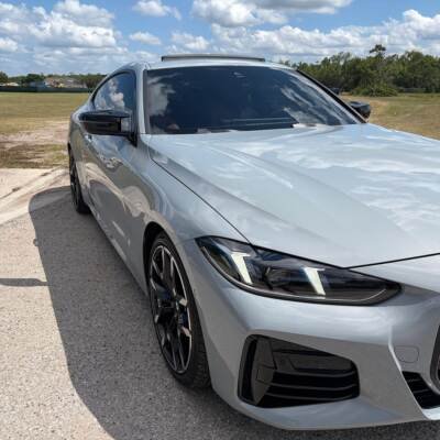 BMW G11 / G12 / G15 / G20 / G22 / G30 M Style spoguļu uzlikas, melnas, glancētas tuning, styligng detaļas uz auto pa kreisi