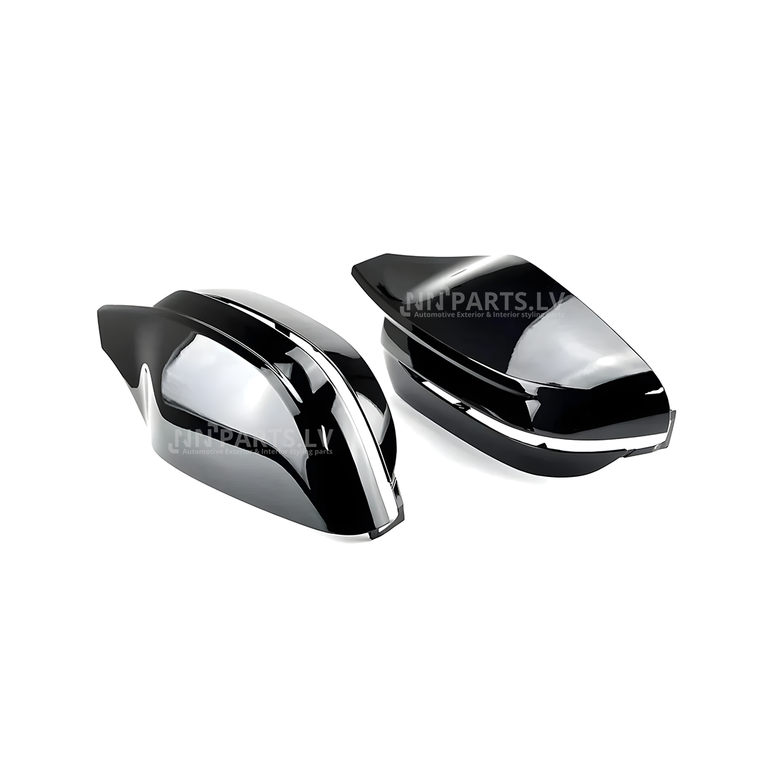 BMW G11 / G12 / G15 / G20 / G22 / G30 M Style spoguļu uzlikas BMW G11 / G12 / G15 / G20 / G22 / G30 M Style spoguļu uzlikas, melnas, glancētas