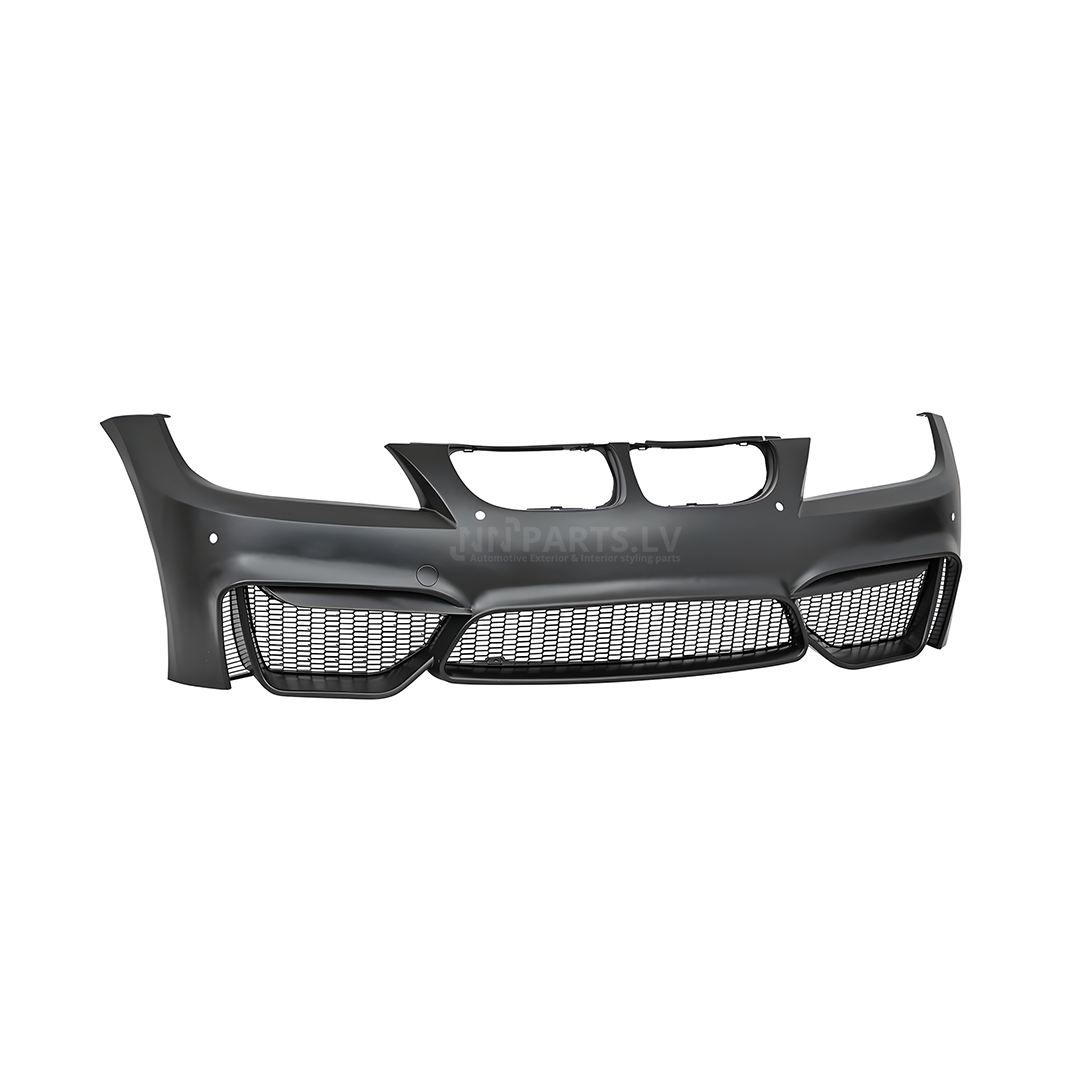 BMW E90 / E91 M4 Style LCI priekšējais bamperis ar PDC (09-12) BMW E90 / E91 M4 Style LCI priekšējais bamperis ar PDC (09-12) no sāna