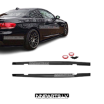 BMW E92 / E93 M Sport sliekšņu uzlikas, melnas, glancētas tuning detaļas uz auto