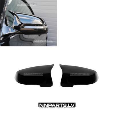 BMW F01 / F02 / F06 / F07 / F10 / F11/ F12 / F13 LCI M Style spoguļu uzlikas, melnas, glancētas tuning detaļas uz auto