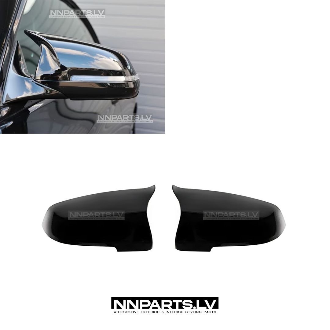 BMW F01 / F02 / F06 / F07 / F10 / F11/ F12 / F13 LCI M Style spoguļu uzlikas BMW F01 / F02 / F06 / F07 / F10 / F11/ F12 / F13 LCI M Style spoguļu uzlikas, melnas, glancētas tuning detaļas uz auto