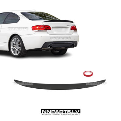 BMW E92 Coupe Performance bagāžnieka spoileris, melns, glancēts, tuning detaļas uz auto