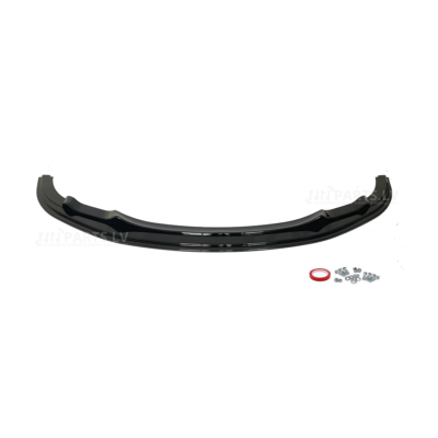 BMW E92 / E93 LCI M Sport priekšējā bampera uzlika, lūpa, melna, glancēta no priekšas