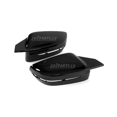 BMW G11 / G12 / G15 / G20 / G22 / G30 M Style spoguļu uzlikas, melnas, glancētas pa vidu