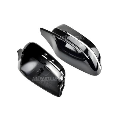 BMW G11 / G12 / G15 / G20 / G22 / G30 M Style spoguļu uzlikas, melnas, glancētas no iekšpuses