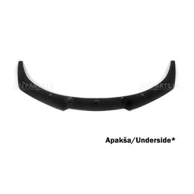 BMW F06 / F12 / F13 W Style priekšējā bampera uzlika, lūpa, melna, glancēta no iekšpuses