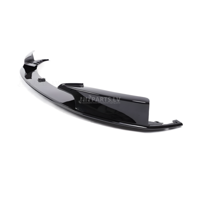 BMW F30 / F31 M Sport priekšējā bampera uzlika, lūpa, melna, glancēta no sāna