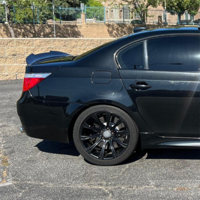 BMW E60 PSM Style bagāžnieka spoileris, melns, glancēts, tuning detaļas uz bmw e60