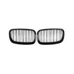 BMW E70 / E71 M Style priekšējās restes, dubultās, melnas, glancētas pa vidu