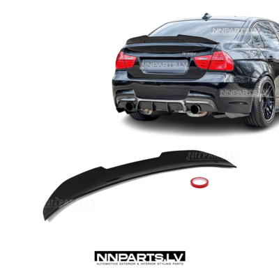 BMW E90 PSM Style bagāžnieka spoileris, melns, glancēts, tuning detaļas uz auto