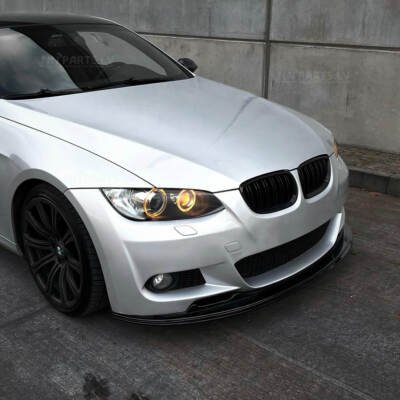 BMW E92 / E93 Pre-LCI M Sport priekšējā bampera uzlika, meln, glancēta uz auto