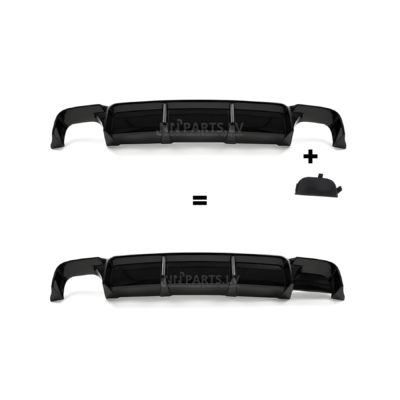 BMW E39 M Sport / M5-Style aizmugurējā bampera diffuzors