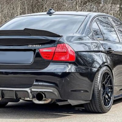 BMW E90 PSM Style bagāžnieka spoileris, melns, glancēts, black gloss trunk spoiler