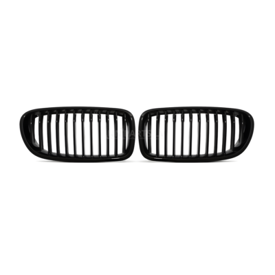 BMW F10 / F11 priekšējās restes, black gloss, front kindey grille no priekšas