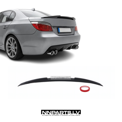 BMW E60 M4 Style bagāžnieka spoileris, melns, glancēts, tuning detaļa uz auto