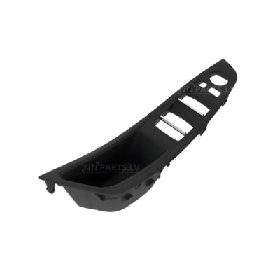 BMW F10 / F11 melns kreisās puses durvju apdares rokturis ar spoguļu nolocīšanas funkciju