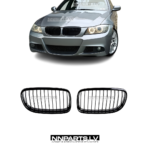 BMW E90 / E91 LCI priekšējās restes, nāsis, melnas, glancētas, tuning detaļas uz auto