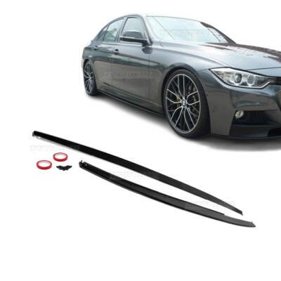 BMW F30 / F31 M Sport sliekšņu uzlikas, melnas, glancētas uz auto