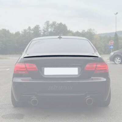 BMW E92 Coupe M3-Style bagāžnieka spoileris, melns glancēts, izcelts