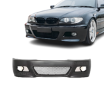 BMW E46 M3 Style priekšējais bamperis uz auto