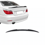 BMW E60 M4 Style bagāžnieka spoileris, melns, glancēts uz auto